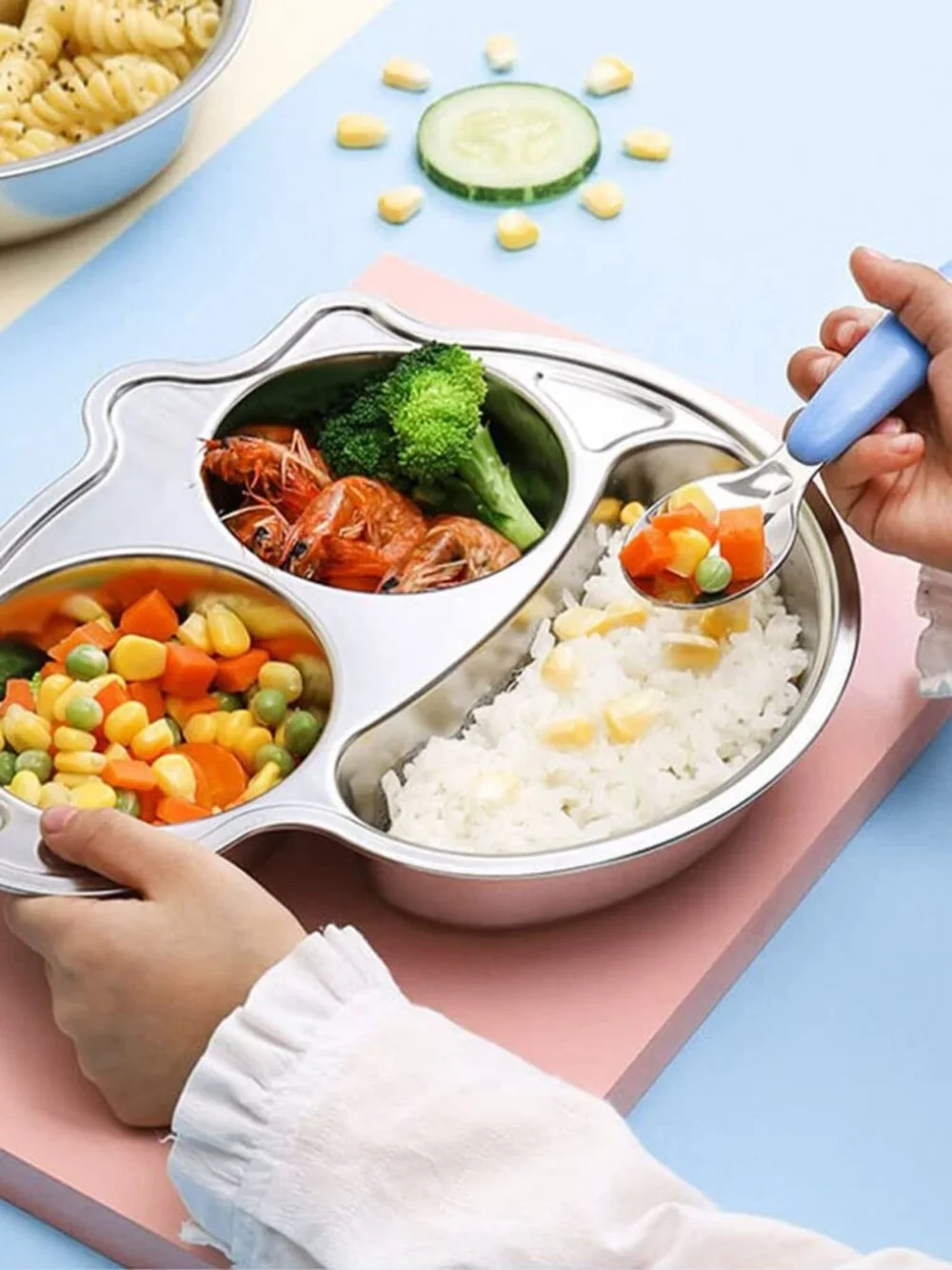 6 Pieces Toddler Utensils Kids Silverware Baby Forks and Spoons Set, Stainless S